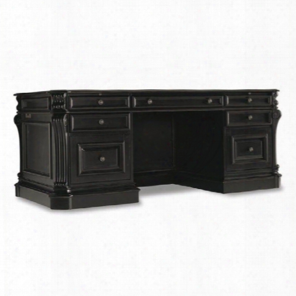 Hooker Furniture Telluride 76 Executive Desk With Leather Top