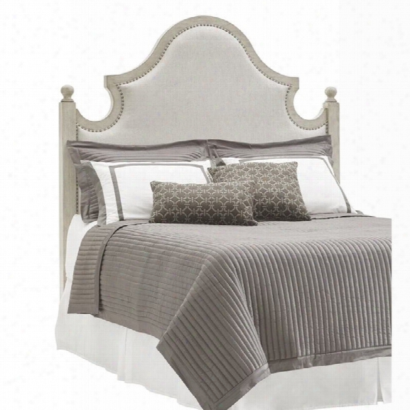 Lexington Oyster Bay Arbor Hills Upholstered King Headboard In Pearl