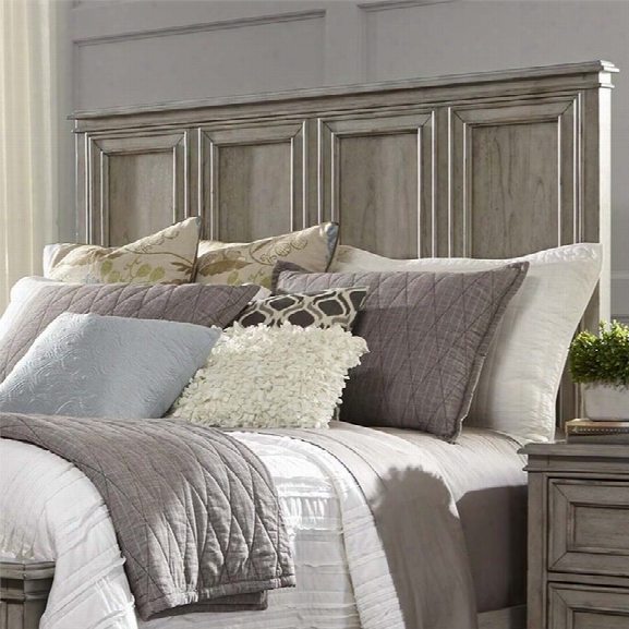 Liberty Furniture Grayton Grove King Panel Headboard In Driftwood