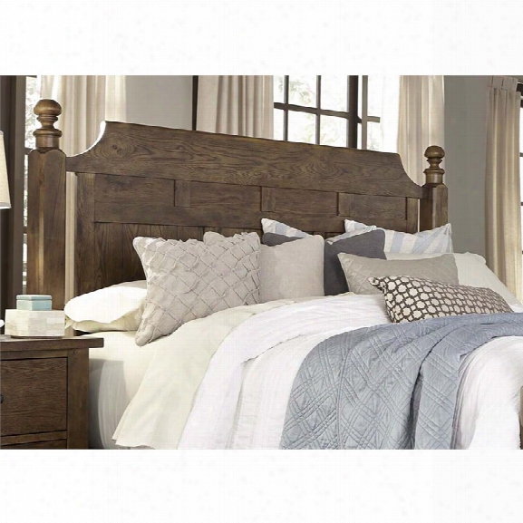 Liberty Furniture Hearthstone King Poster Headboard In Rustic Oak