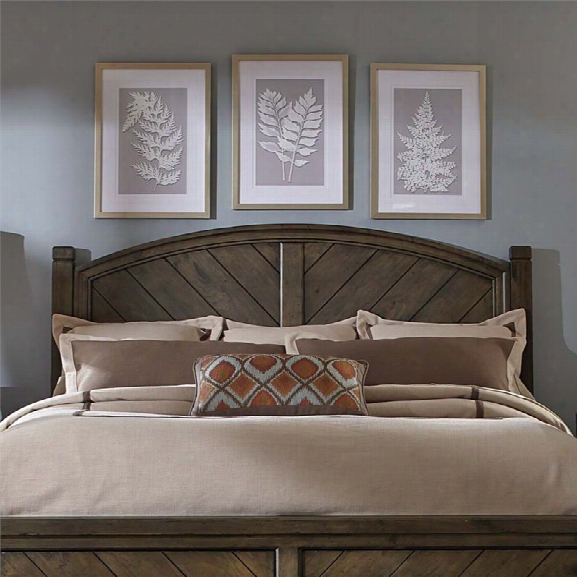 Liberty Furniture Modern Country King Poster Headboard In Brown