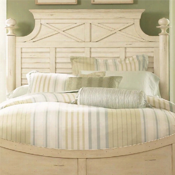 Liberty Furniture Ocean Isle King Poster Headboard In Bisque