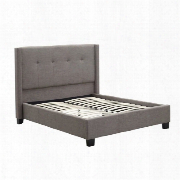 Modus Geneva Wingback Platform Bed In Dolphin-california King