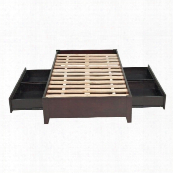 Modus Simple Platfor Storage Bed In Espresso-california King