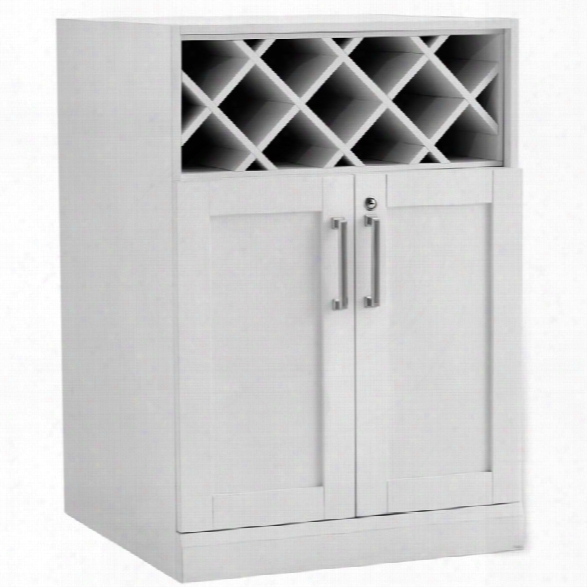 Newage Home Bar 24 X 24 Wine Rack Cabinet In White