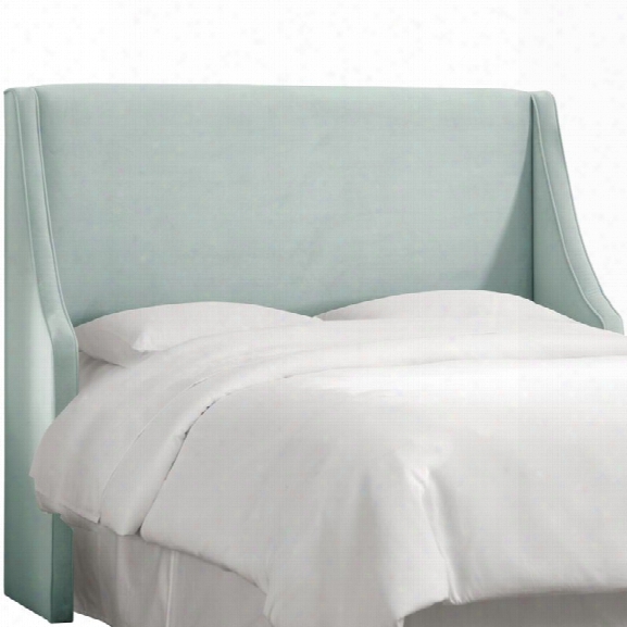 Skyline Furniture Upholstered California King Headboard In Velvet Pool