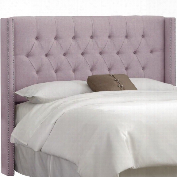 Skyline Upholstered Diamond King Headboard In Smokey Quartz