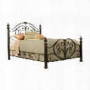 Hillsdale Grand Isle Bed in Brushed Bronze-Queen