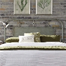 Liberty Furniture Vintage King Metal Headboard in Distressed Green