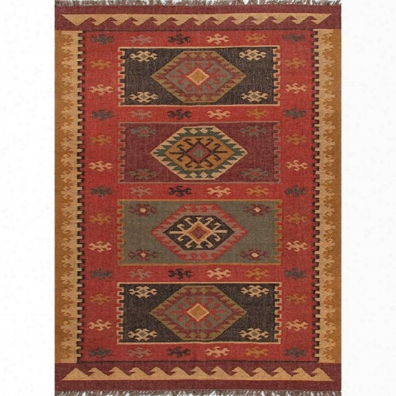 Jaipur Rugs Bedouin 9' X 12' Flat Weave Jute Rug In Red And Yellow