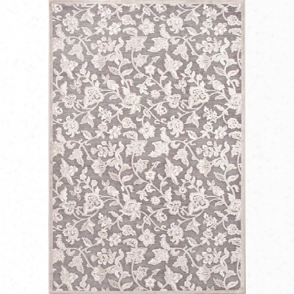 Jaipur Rugs Fables 9' X 12' Rayon And Chenille Rug In Gray And Ivory