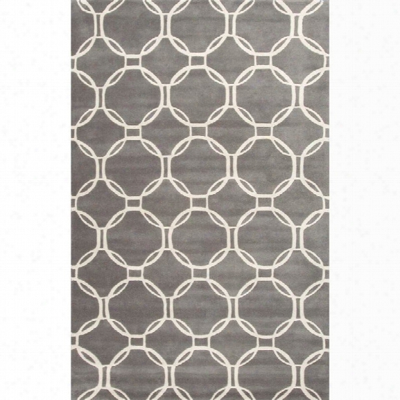 Jaipur Rugs Lounge 9'6 X 13'6 Hand Tufted Wool Rug In Gray And Ivory