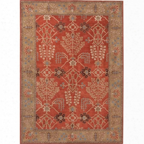 Jaipur Rugs Poeme 12' X 15' Hand Tufted Wool Rug In Orange And Brown