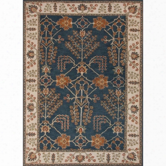 Jaipur Rugs Poeme 9'6 X 13'6 Hand Tufted Wool Rug In Blue And Ivory