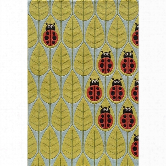 Momeni Lil Mo Whimsy 8' X 10' Rug In Lady Bug Red