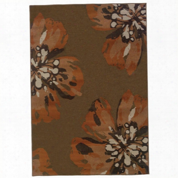 Oriental Weavers Adrienne 9'10 X 12'9 Machine Woven Rug In Brown