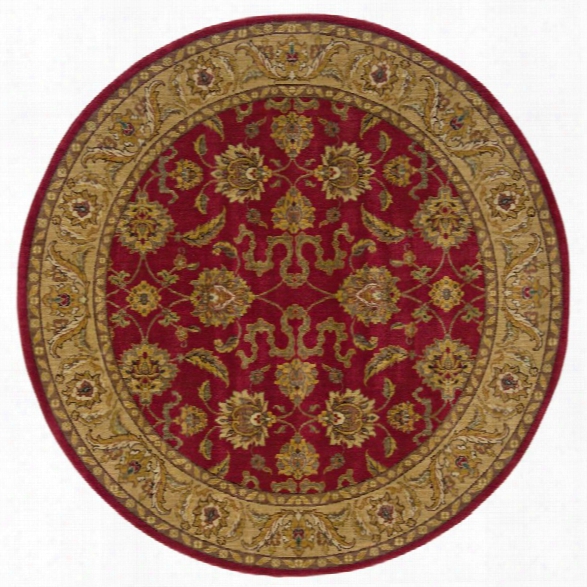 Oriental Weavers Allure 7'8 Round Machine Woven Rug In Red