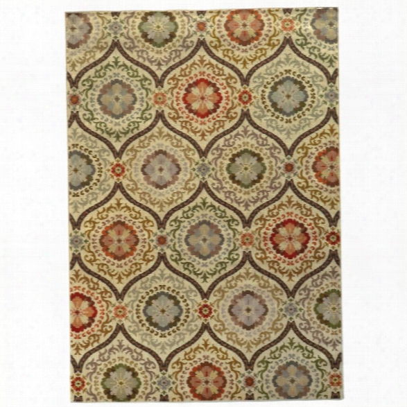 Oriental Weavsrs Casablanca 9'10 X 12'10 Machine Woven Rug In Beige