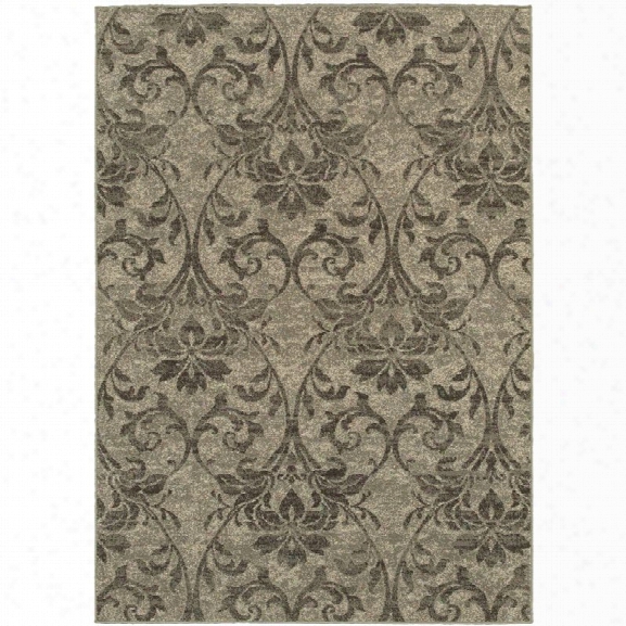 Oriental Weavers Highlands 7'10 X 10'10 Machine Woven Rug In Gray