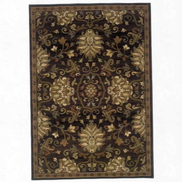 Oriental Weavers Hudson 6'7 X 9'6 Machine Wovwn Rug In Brown