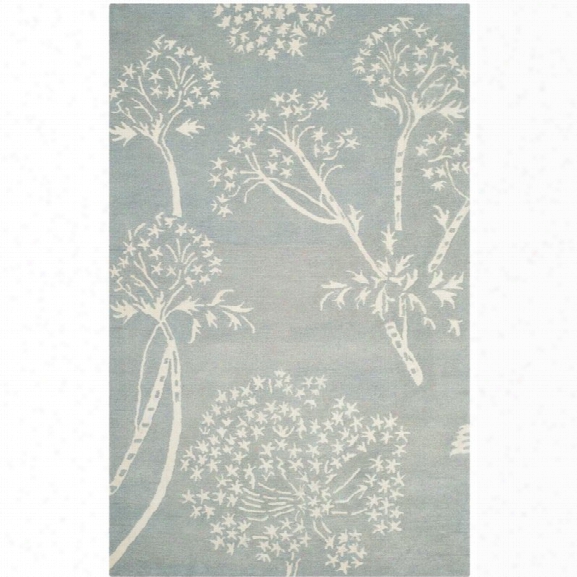 Safavieh Bella 8' X 10' Hand Tufted Wool Rug In Light Blue And Ivoy