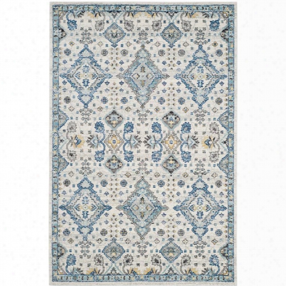 Safavieh Evoke 10' X 14' Power Loomed Rug In Ivory And Light Blue