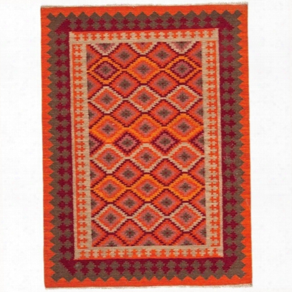 Jaipur Rugs Anatolia 9' X 12' Flat Weave Wool Rug In Orange And Red