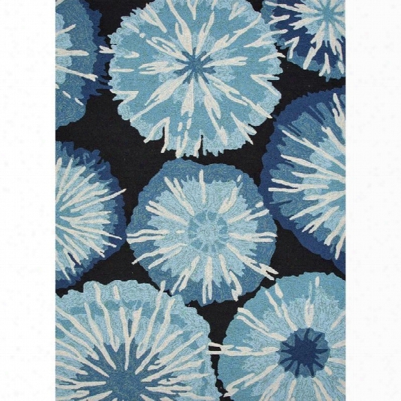 Jaipur Rugs Barcelona 7'6 X 9'6 Rug In Blue And Black