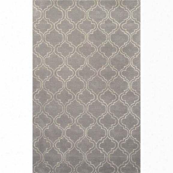 Jaipur Rugs Baroque 8' X 11' Hand Tufted Wool Rug In Gray And Ivory