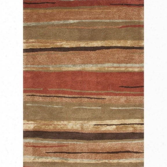 Jaipur Rugs Baroque 8' X 11' Hand Tufted Wool Rug In Orange And Brown