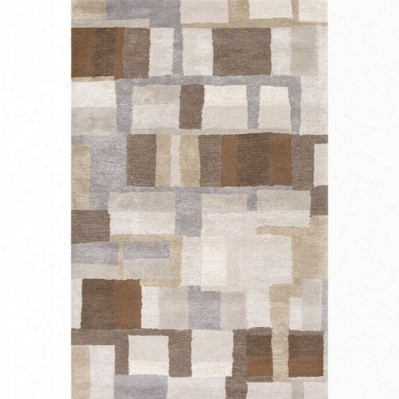 Jaipur Rugs Blue 9' X 12' Hand Tufted Wool Rug In Gray And Brown