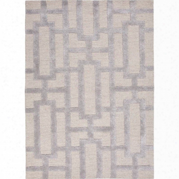 Jaipur Rugs City 5' X 8' Hand Tufted Wool Rug In Ivory And Gray