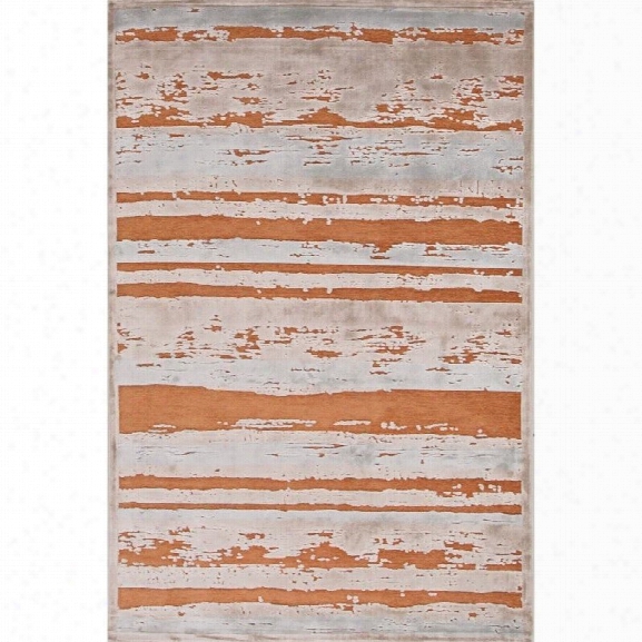 Jaipur Rugs Fables 9' X 12' Rayon And Chenille Rug In Orange And Taupe