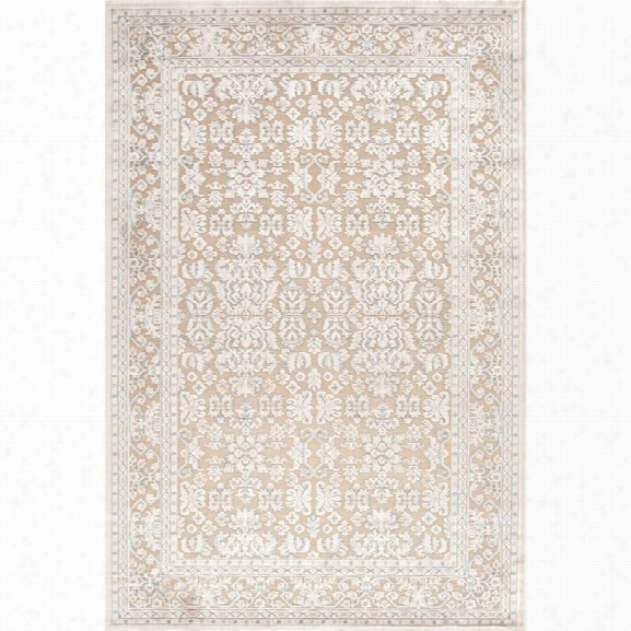 Jaipur Rugs Fables 9'6 X 13'6 Rayon Chenille Rug In Taupe And Ivory