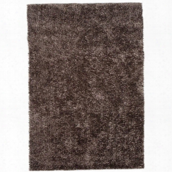 Jaipur Rugs Flux 7'6 X 9'6 Shag Polyester Rug In Brown