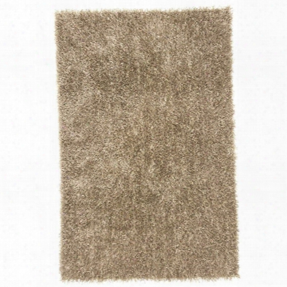 Jaipur Rugs Flux 7'6 X 9'6 Shag Polyester Rug In Taupe And Tan