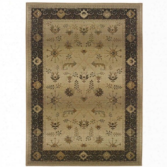 Oriental Weavers Genesis 7'10 X 11' Machine Woven Rug In Beige