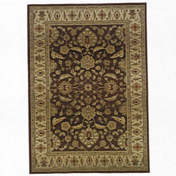 Oriental Weavers Genesis 9'9 X 12'2 Machine Woven Rug In Brown