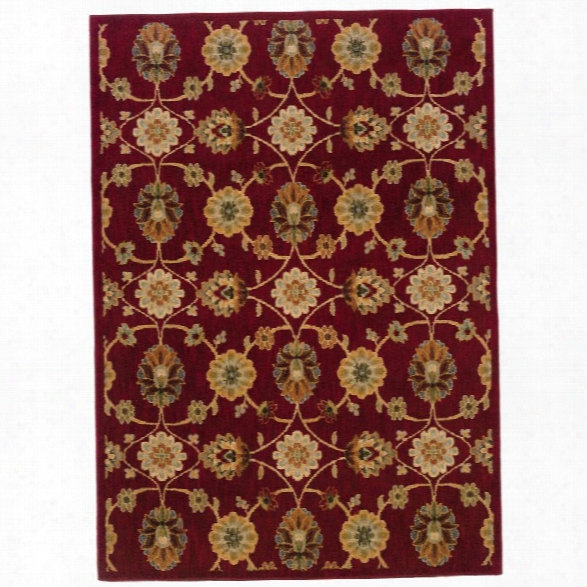 Oriental Weavers Infinity 5'3 X 7'6 Machine Woven Rug In Red