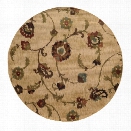 Oriental Weavers Hudson 7'8 Round Machine Woven Rug in Tan