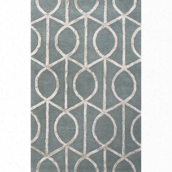 Jaipur Rugs City 9'6 X 13'6 Hand Tufted Wool Rug In Blue And Gray