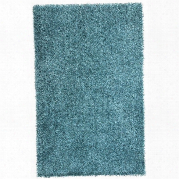 Jaipur Rugs Flux 7'6 X 9'6 Shag Polyester Rug In Blue