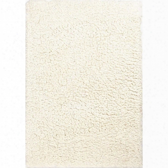 Jaipur Rugs Milano 8' X 10' Shag Polyester Rug In Ivory And White