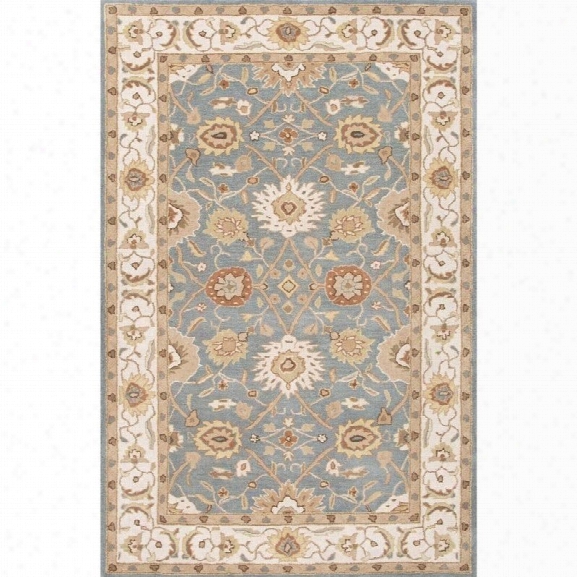 Jaipur Rugs Poeme 8' X 10' Hand Tufted Wool Rug In Blue And Ivory