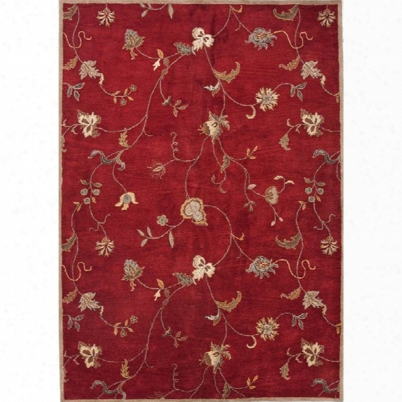 Jaipur Rugs Poeme 9' X 12' Hand Tufted Wool Rug In Red And Ivory