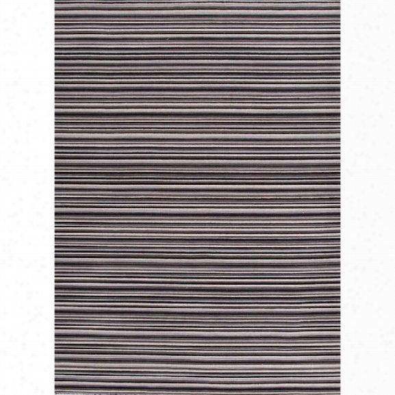 Jaipur Rugs Pura Vida 9' X 12' Flat Weave Wool Rug In Black And White