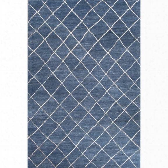 Jaipur Rugs Riad 9'6 X 13'6 Hand Tufted Wool Rug In Blue And Ivory