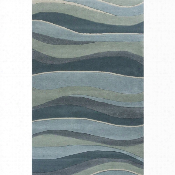 Kas Eternity 8' X 10'6 Hand-tufted Wool Rug In Ocean