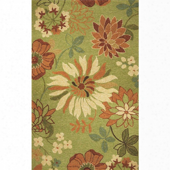 Kas Meridian 7'6 X 9'6 Hand-hooked Rug In Pistachio