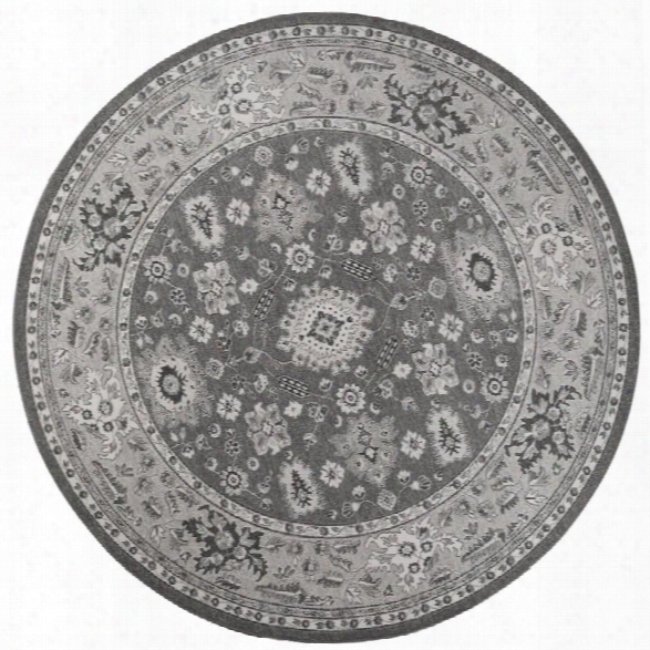 Kas Pesha 7'10 Round Rug In Black